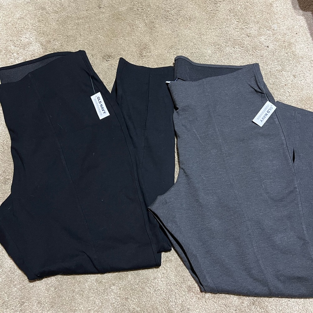 2 pair work pants BLACK and GRAY